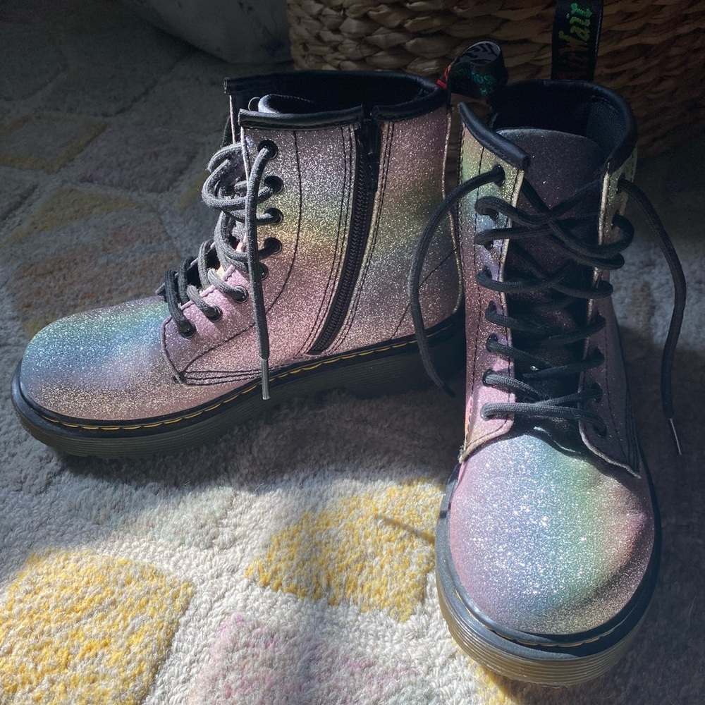 Dr. Martens airwair kids combat boots - Like New